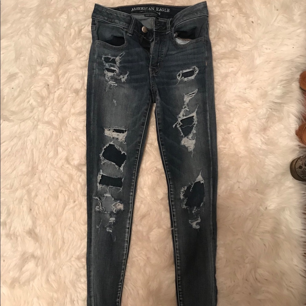 American eagle ripped jeans
